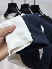 Men's Plus Size Round Neck Long Sleeve T-Shirt