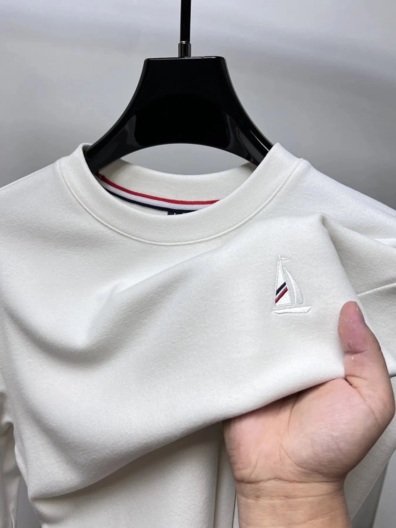 Men's Plus Size Round Neck Long Sleeve T-Shirt