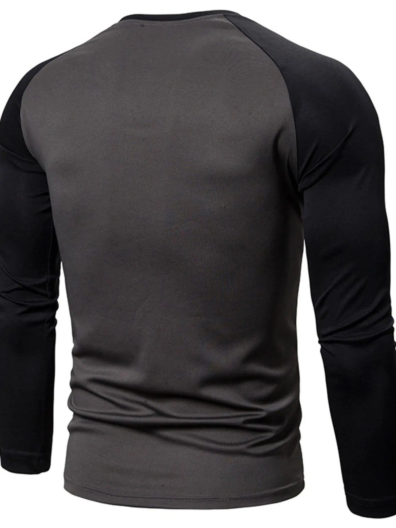 Men's Plus Size Round Neck Raglan Sleeve T-Shirt