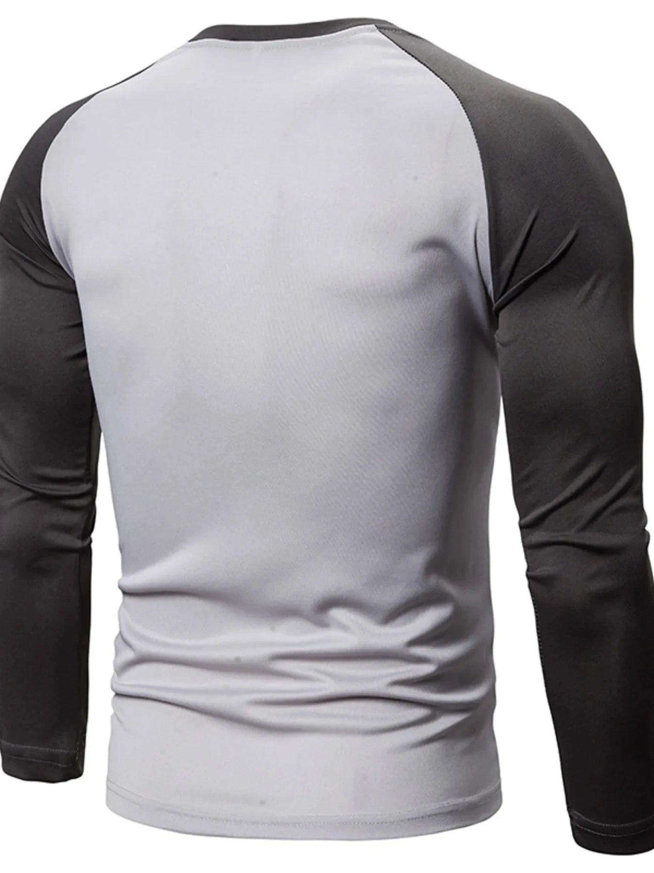 Men's Plus Size Round Neck Raglan Sleeve T-Shirt