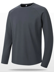 Men's Plus Size Round Neck Raglan Sleeve T-Shirt