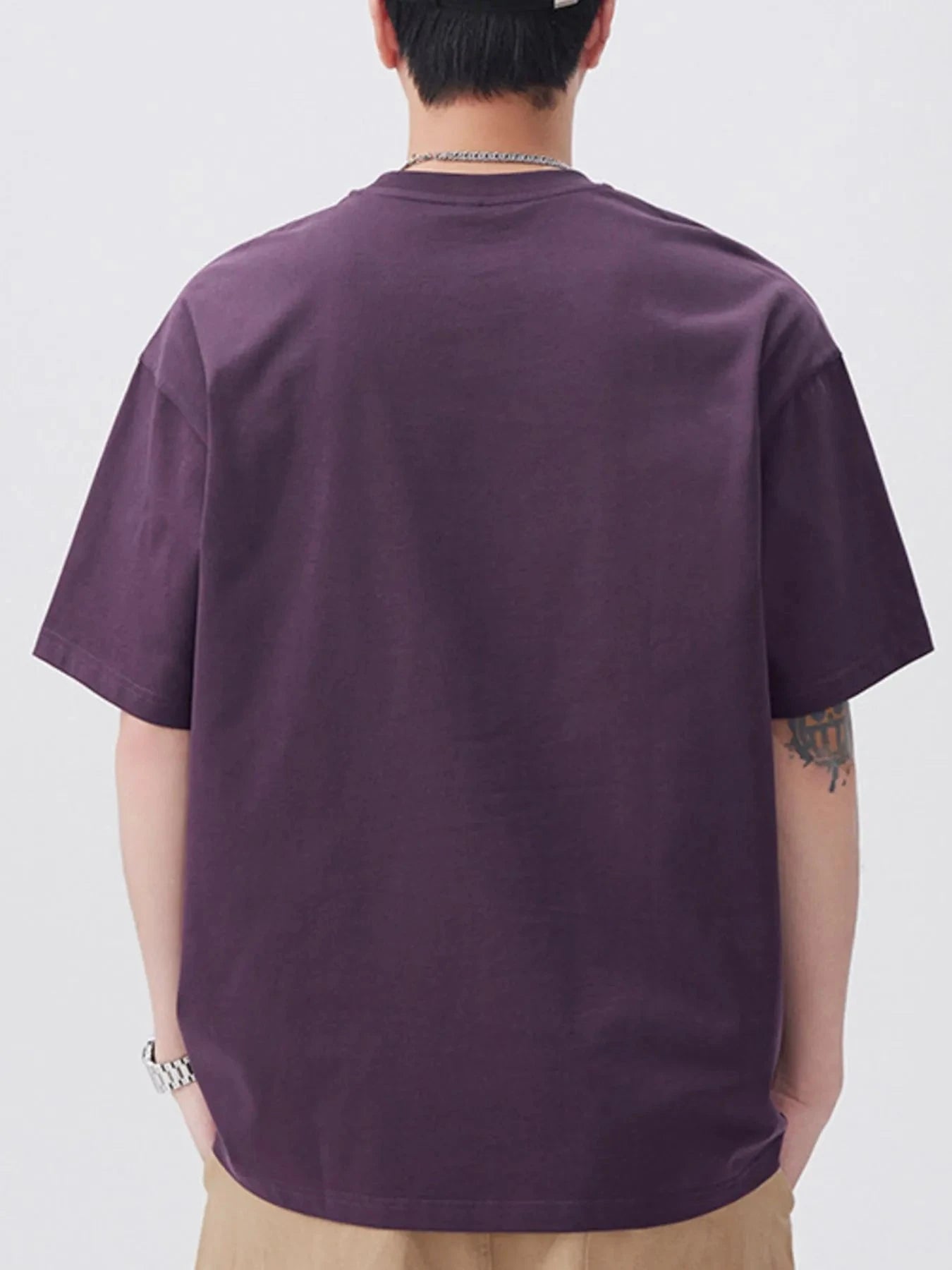 Men's Plus Size Round Neck Short Sleeve T-Shirt