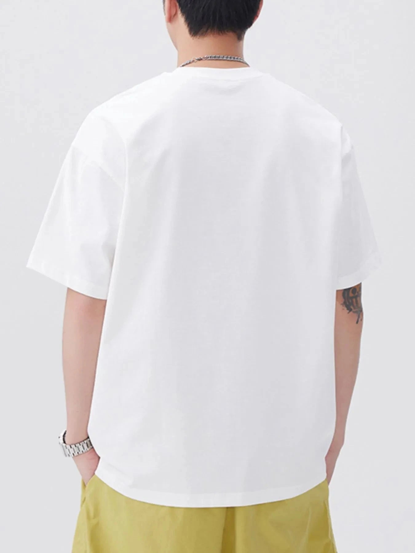 Men's Plus Size Round Neck Short Sleeve T-Shirt