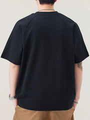 Men's Plus Size Round Neck Short Sleeve T-Shirt