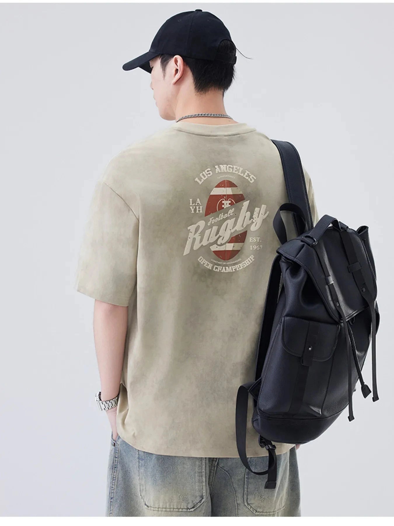 Men's Plus Size Round Neck Short Sleeve T-Shirt