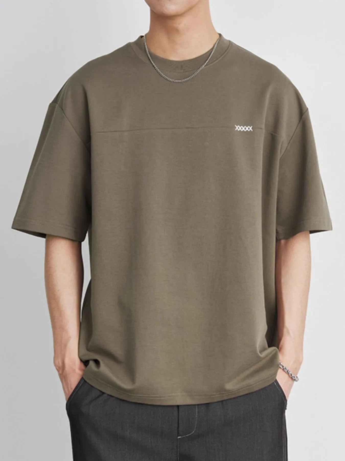 Men's Plus Size Round Neck Short Sleeve T-Shirt