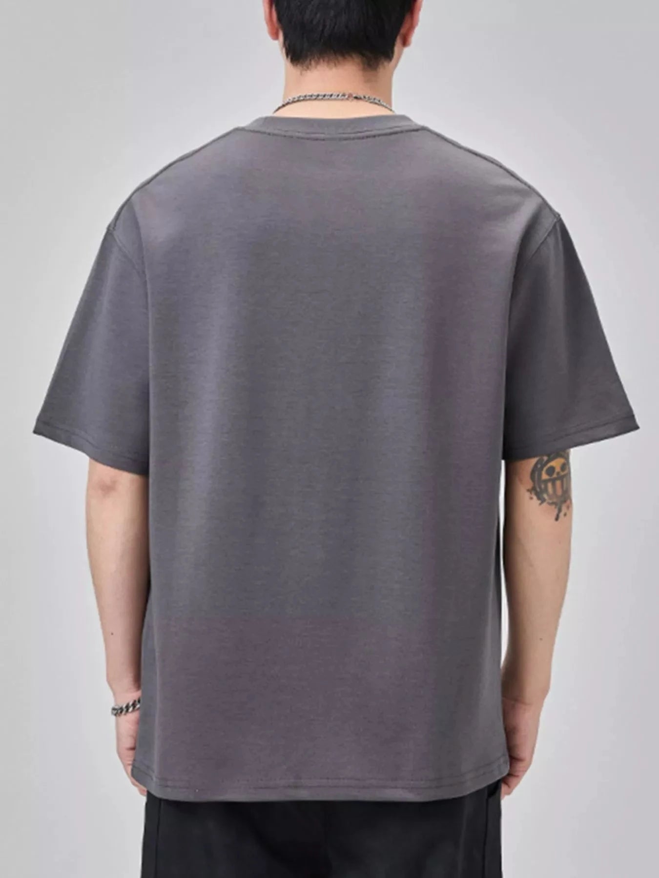 Men's Plus Size Round Neck Short Sleeve T-Shirt