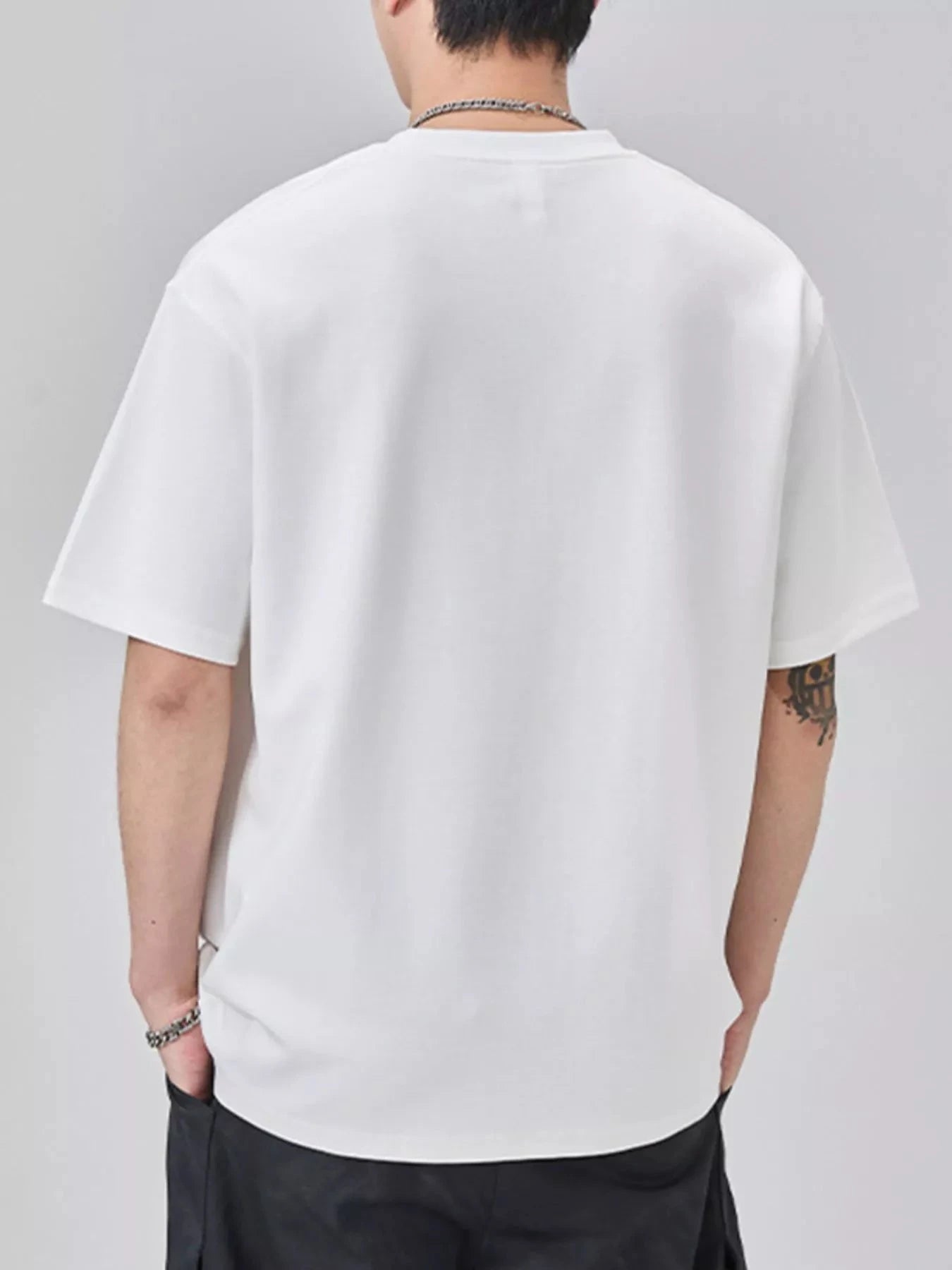 Men's Plus Size Round Neck Short Sleeve T-Shirt