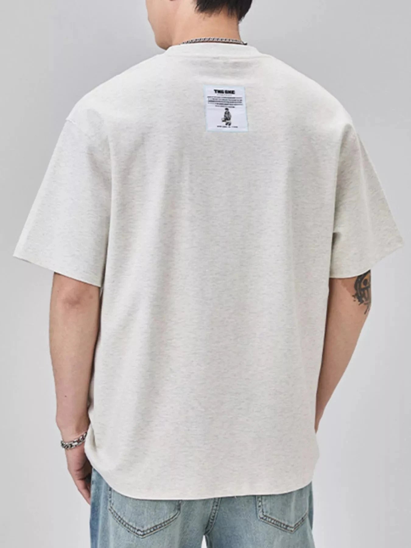 Men's Plus Size Round Neck Short Sleeve T-Shirt