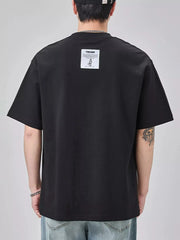 Men's Plus Size Round Neck Short Sleeve T-Shirt