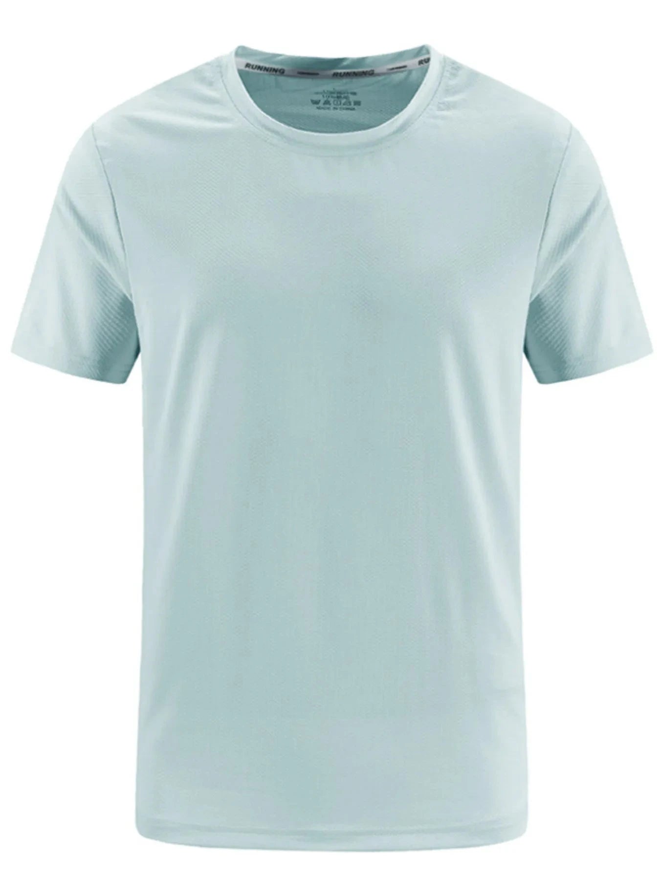 Men's Plus Size Round Neck Short Sleeve T-Shirt Air Force Blue / M