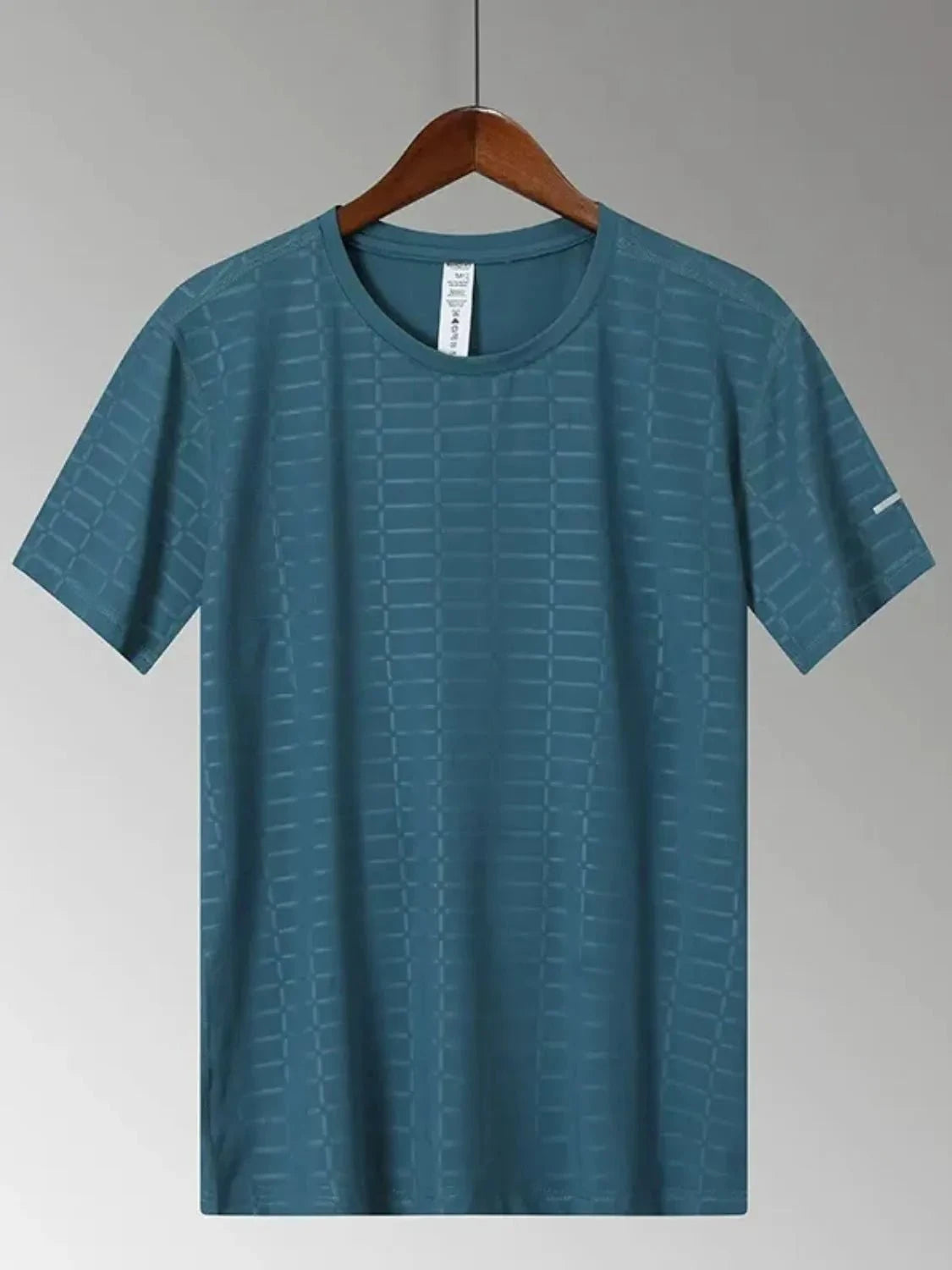 Men's Plus Size Round Neck Short Sleeve T-Shirt Green / M