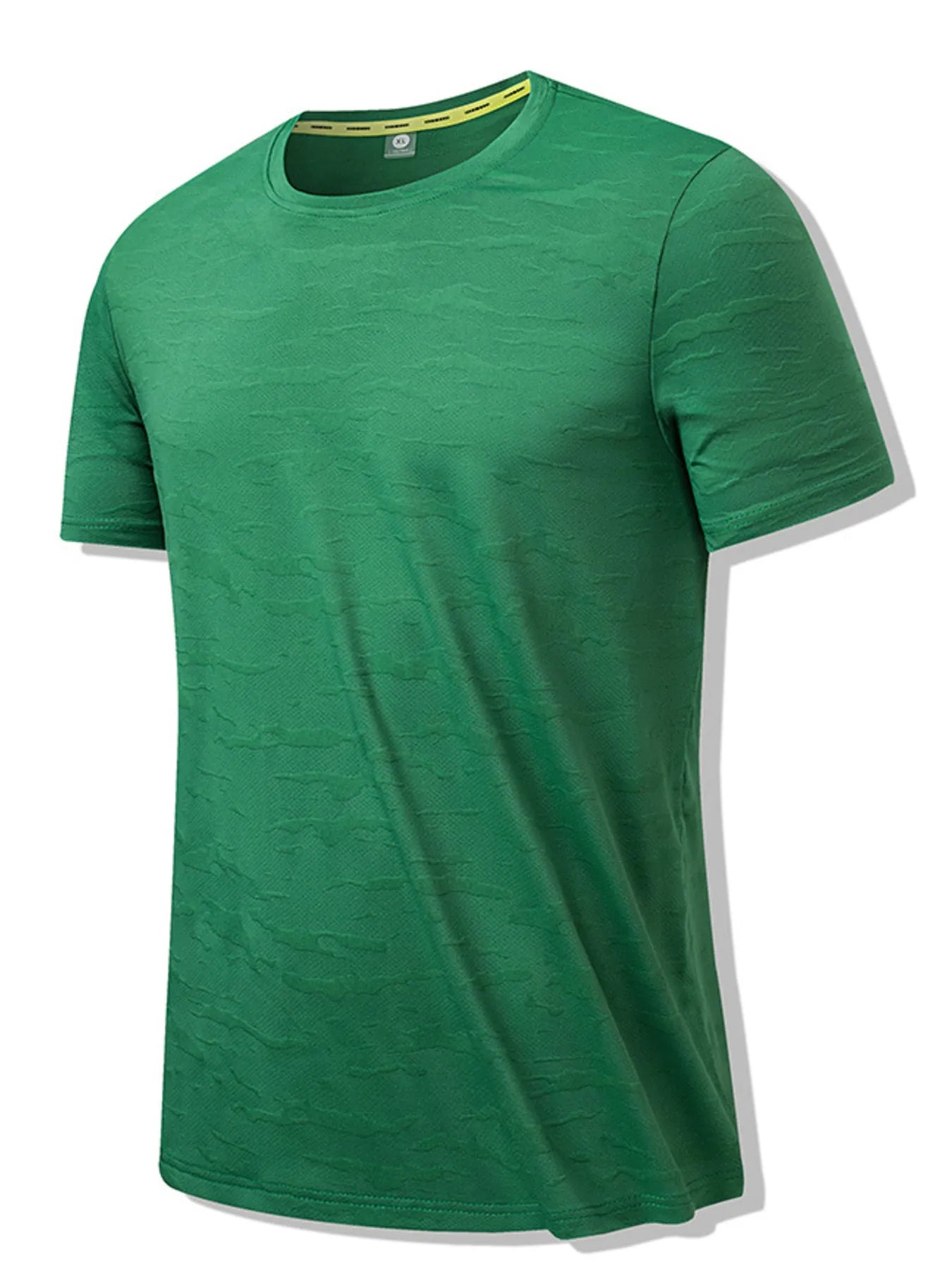 Men's Plus Size Round Neck Short Sleeve T-Shirt Green / M