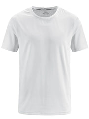 Men's Plus Size Round Neck Short Sleeve T-Shirt Light Gray / M