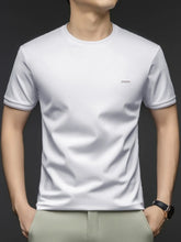 Men's Plus Size Round Neck Short Sleeve T-Shirt White / M