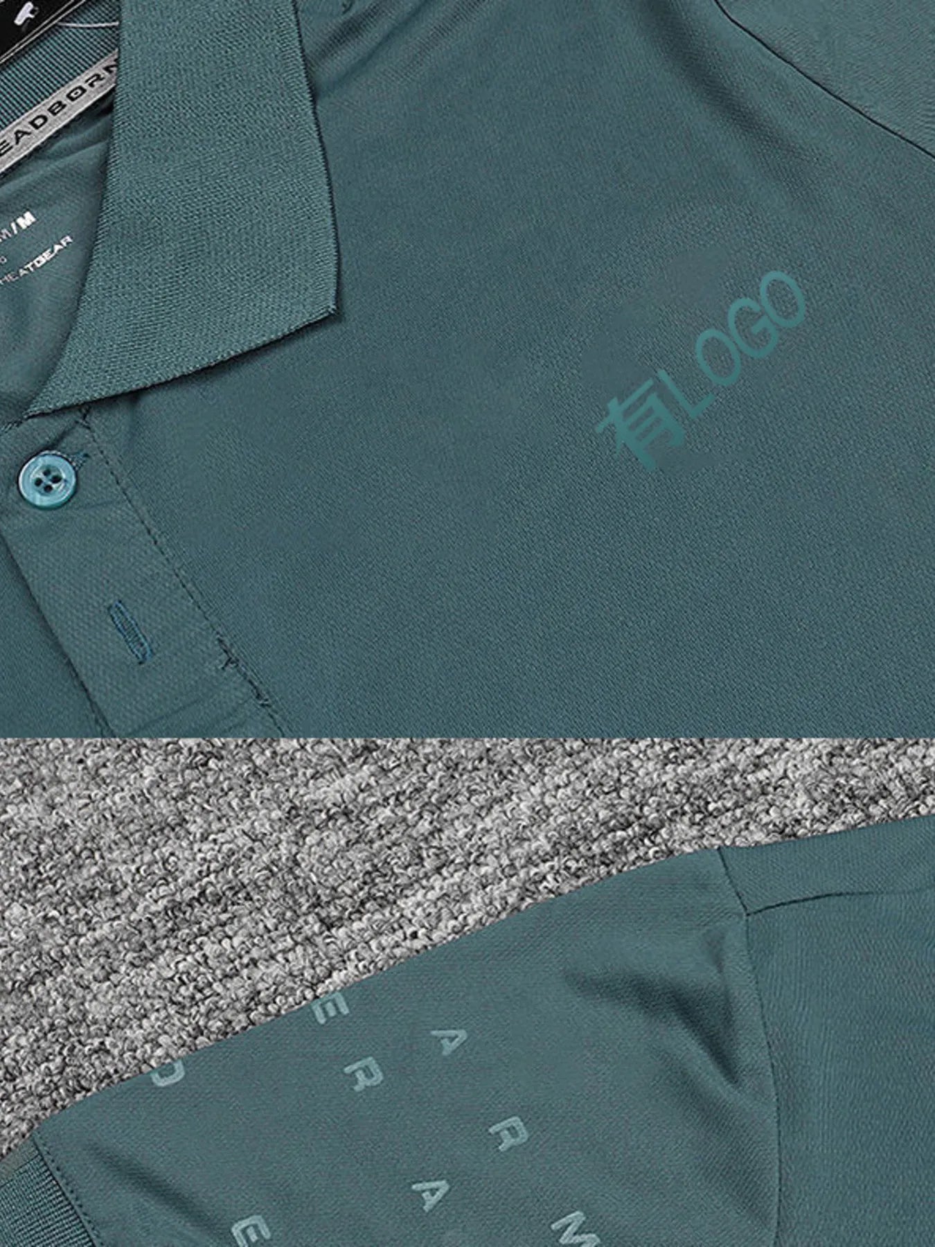 Men's Plus Size Short Sleeve Button Detail Polo