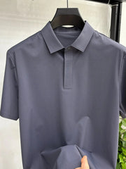 Men's Plus Size Short Sleeve Polo Dark Iron Gray / M