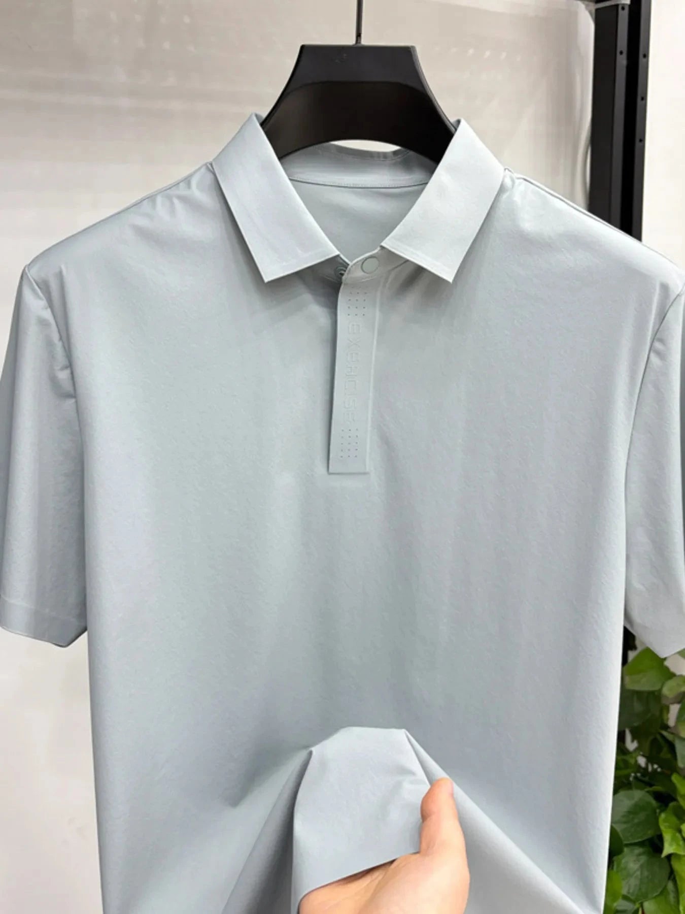 Men's Plus Size Short Sleeve Polo Light Slate Gray / M