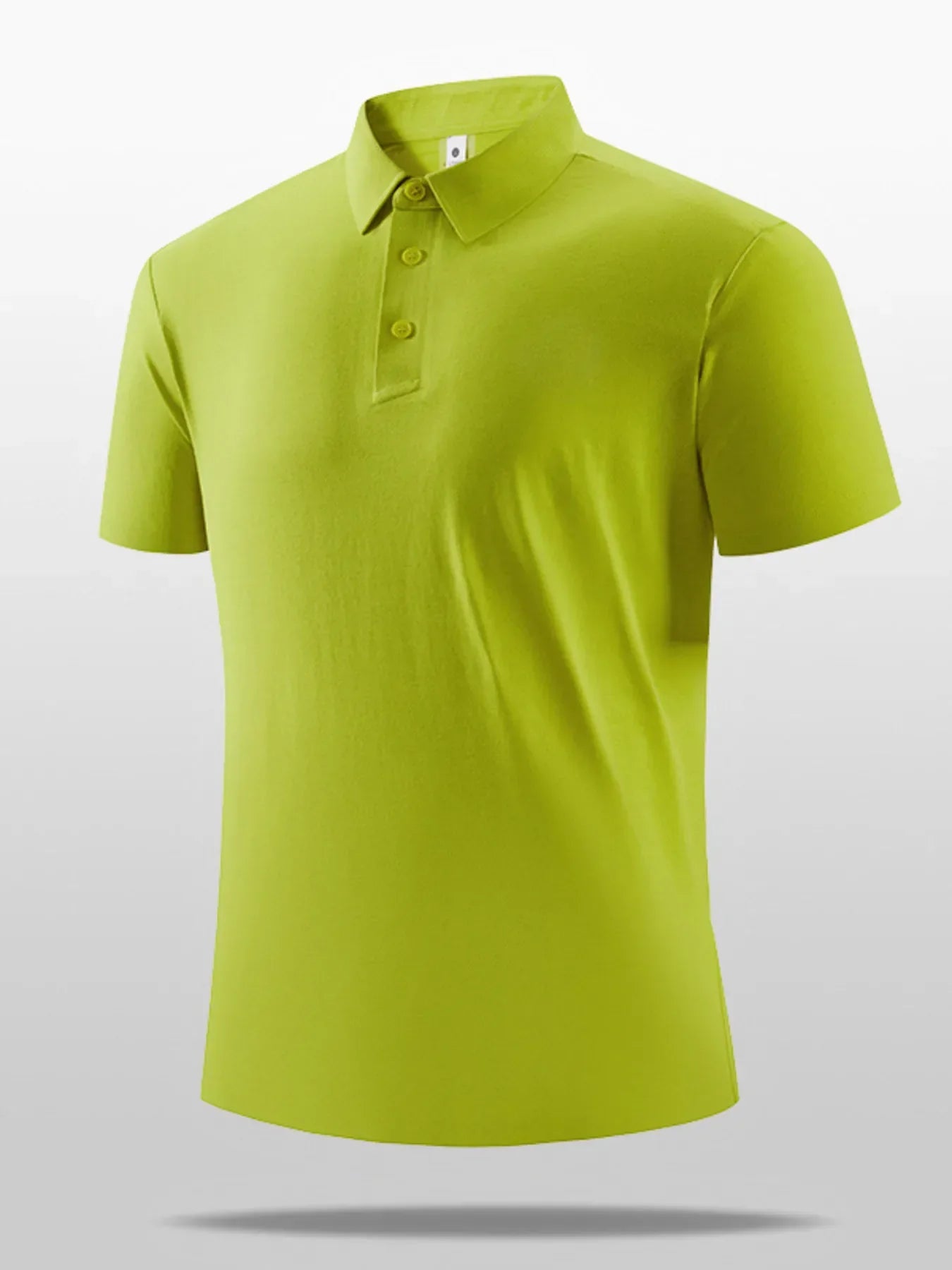 Men's Plus Size Short Sleeve Polo Shirt Lime / M