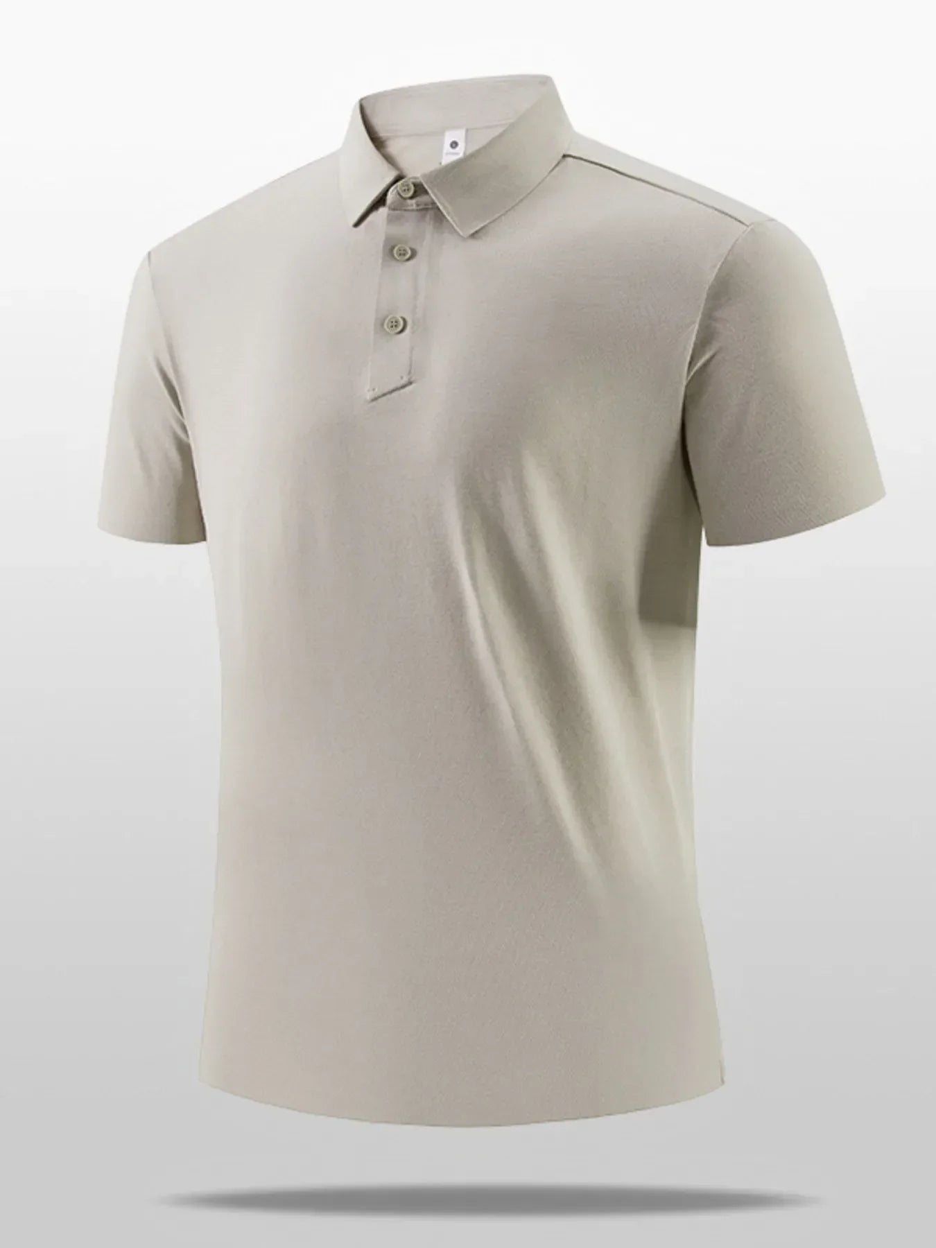 Men's Plus Size Short Sleeve Polo Shirt Mocha / M