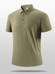 Men's Plus Size Short Sleeve Polo Shirt Moss / M