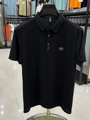 Men's Plus Size Short Sleeve Textured Polo