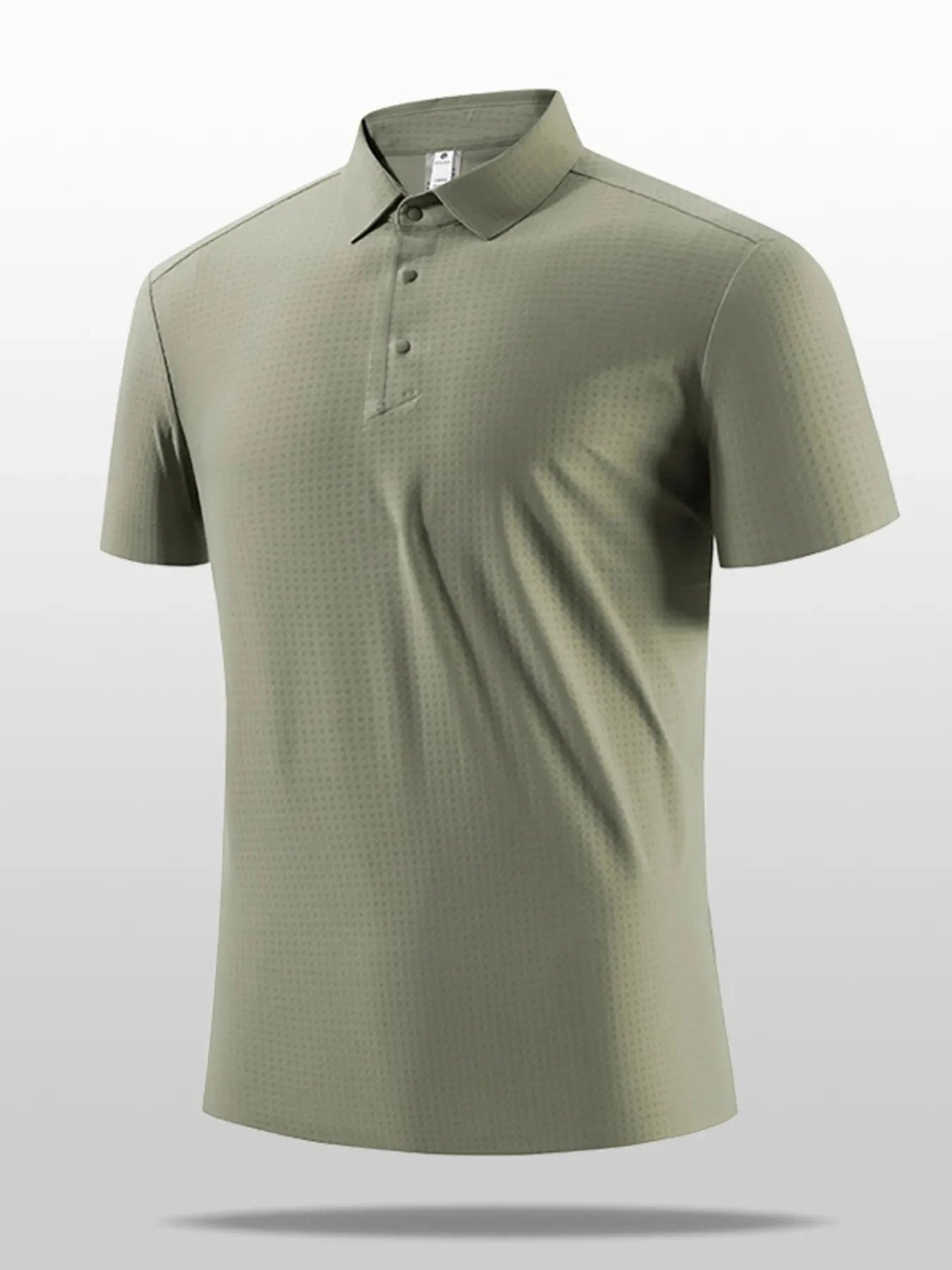 Men's Plus Size Short Sleeve Textured Polo Moss / M