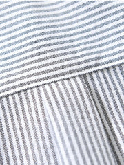 Men's Plus Size Striped Button Up Long Sleeve Shirt