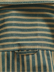 Men's Plus Size Striped Button Up Long Sleeve Shirt