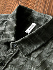 Men's Plus Size Striped Button-Up Shirt