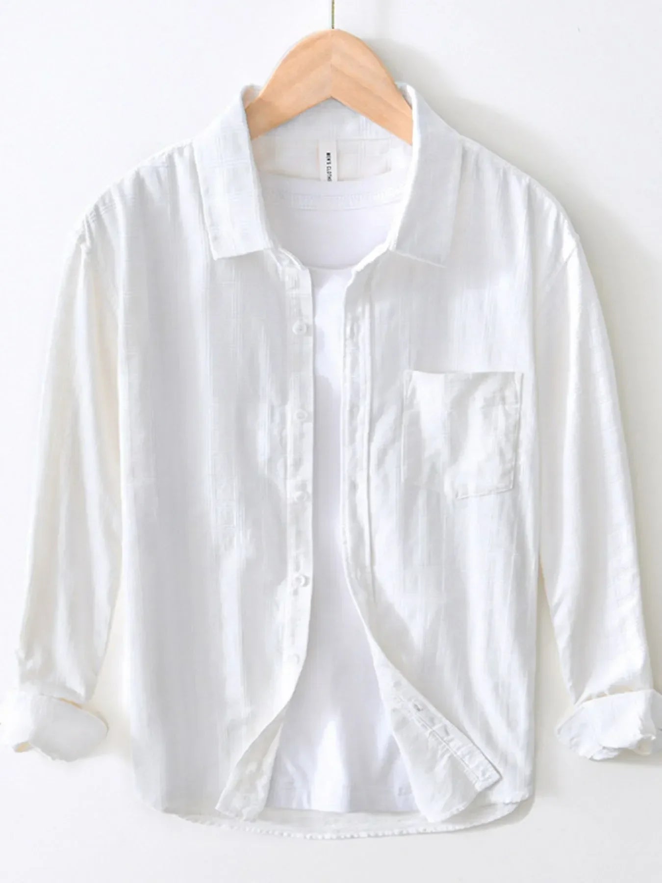 Men's Plus Size Striped Button-Up Shirt