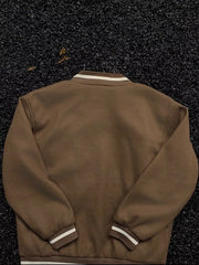 Men's Plus Size Striped Long Sleeve Jacket