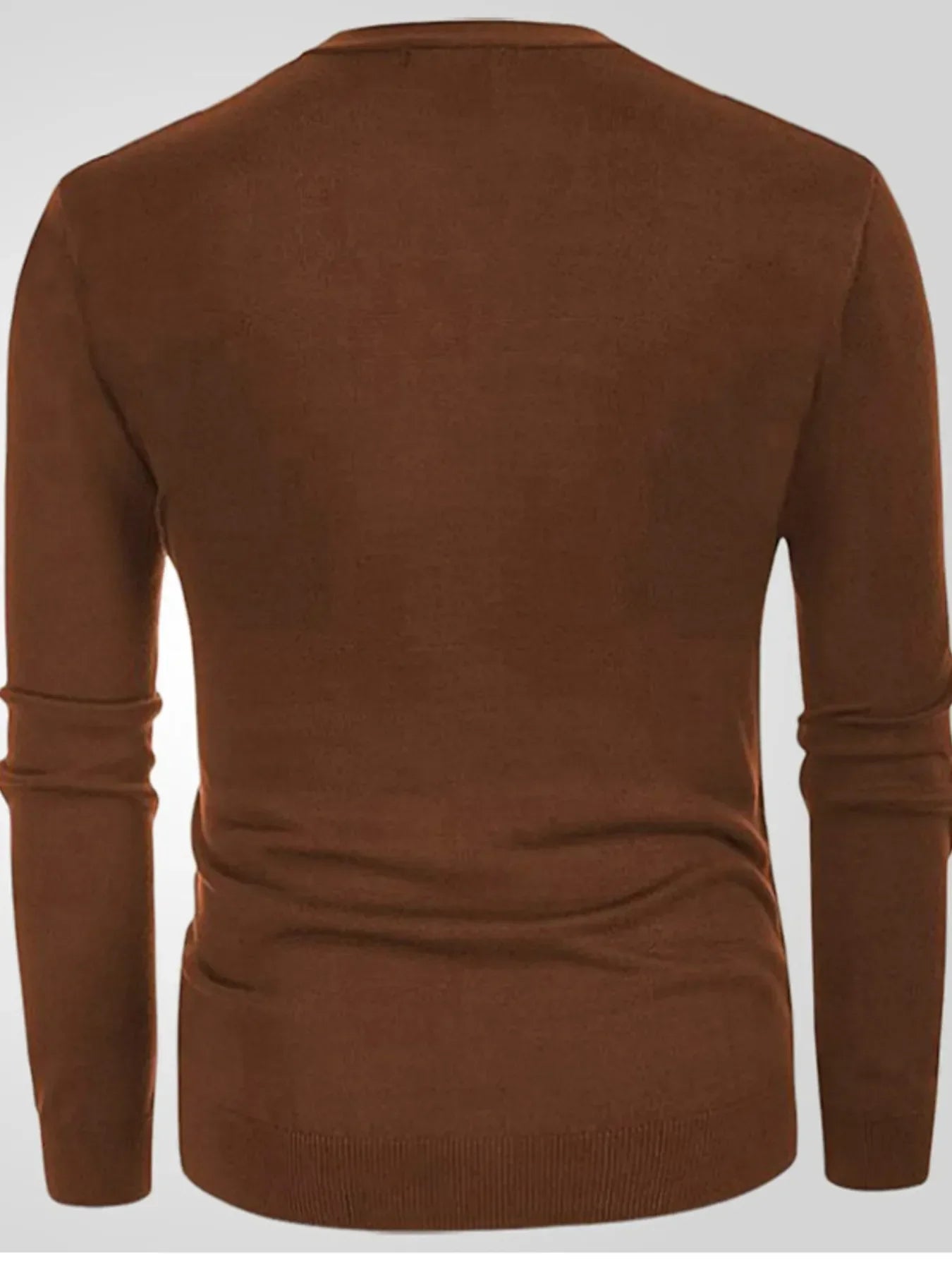 Men's Plus Size Striped V-Neck Button-Up Cardigan