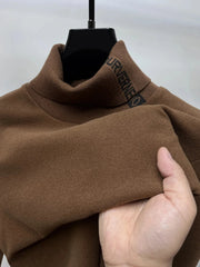 Men's Plus Size Turtleneck Long Sleeve Top