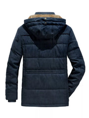 Men's Plus Size Warm Hooded Zip Up Winter Coat