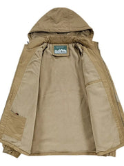 Men's Plus Size Waterproof Hooded Outdoor Jacket