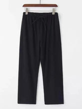 Men's Plus Size Wide Leg Pants Black / M