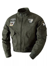 Men's Plus Size Zip Up Bomber Jacket Army Green / M