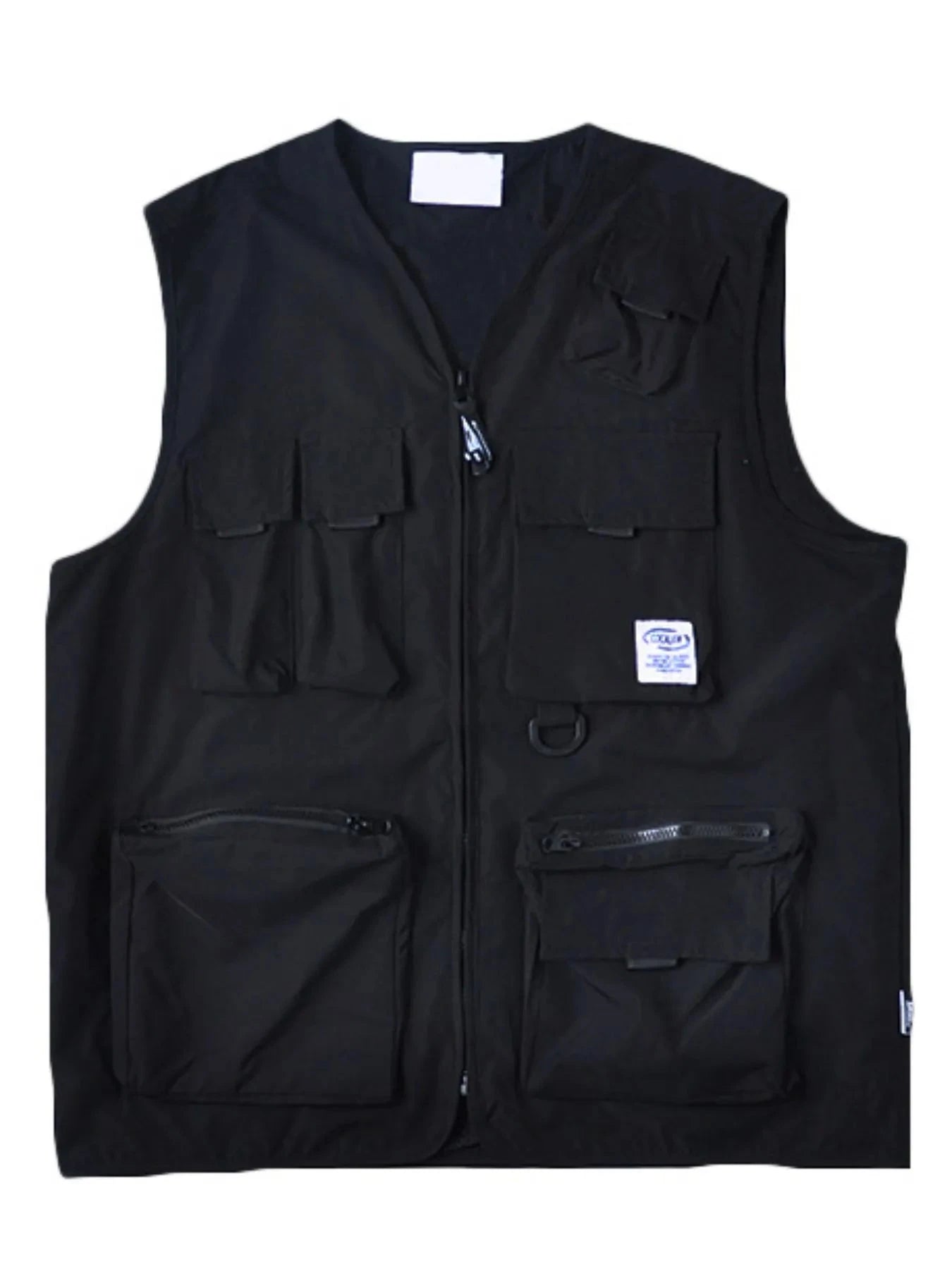 Men's Plus Size Zip Up Cargo Vest