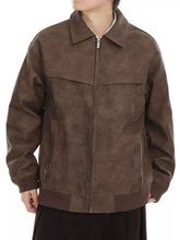 Men's Plus Size Zip Up Drop Shoulder Jacket