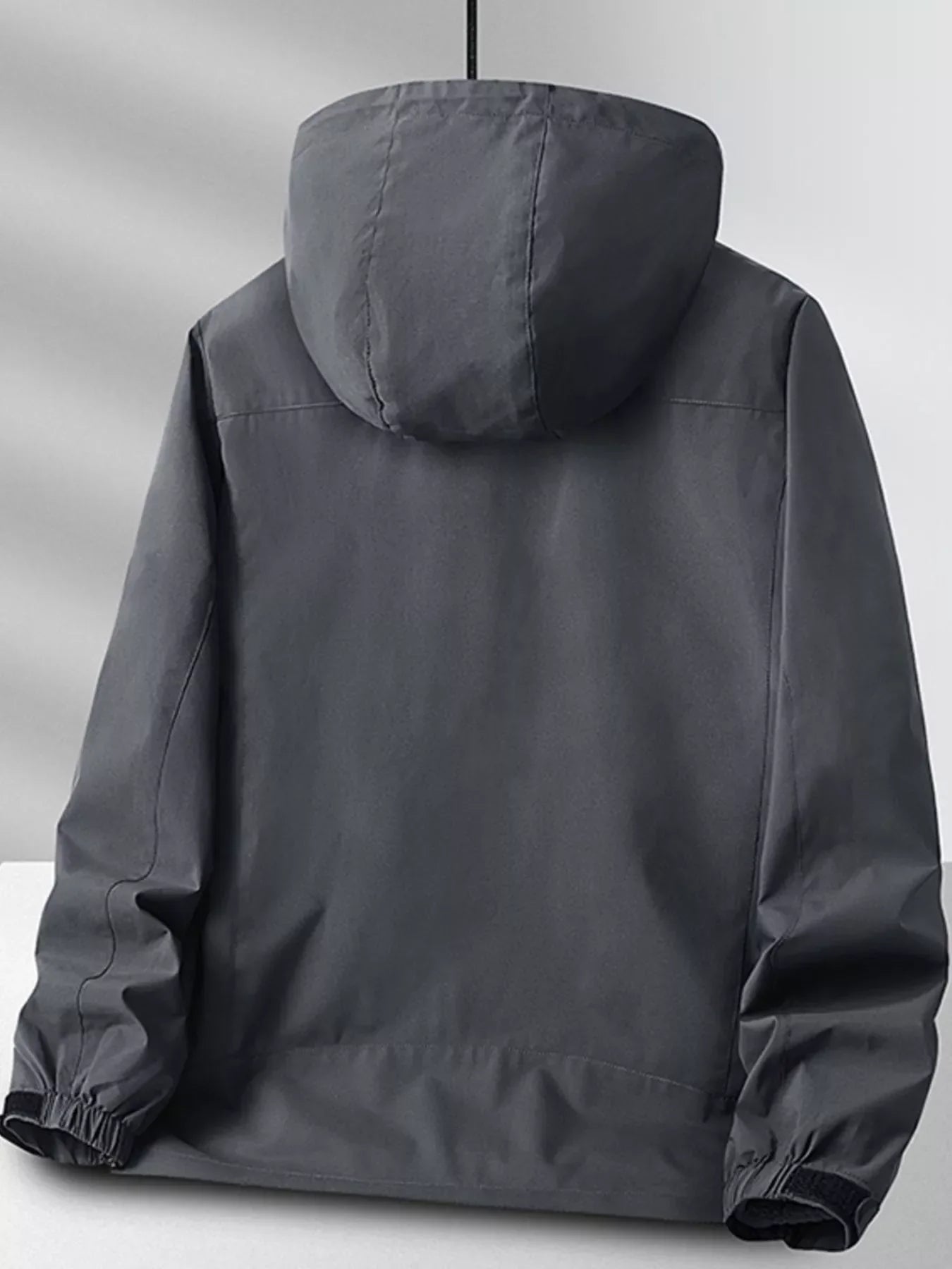 Men's Plus Size Zip Up Hooded Jacket