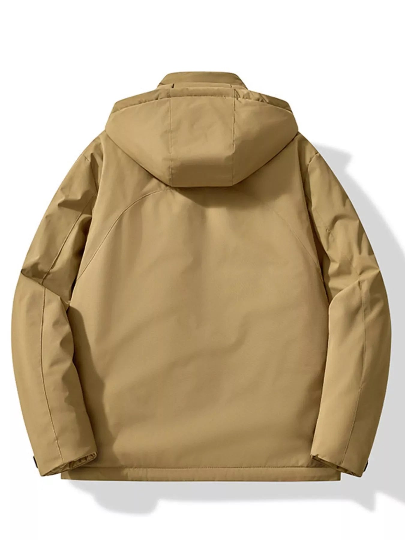 Men's Plus Size Zip Up Hooded Windproof Jacket