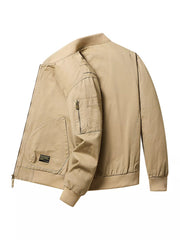 Men's Plus Size Zip Up Long Sleeve Jacket