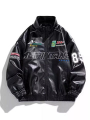 Men's Plus Size Zip Up Long Sleeve Jacket Black / M