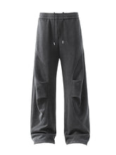 Men's Pocket Drawstring Sweatpants Washed Gray / S