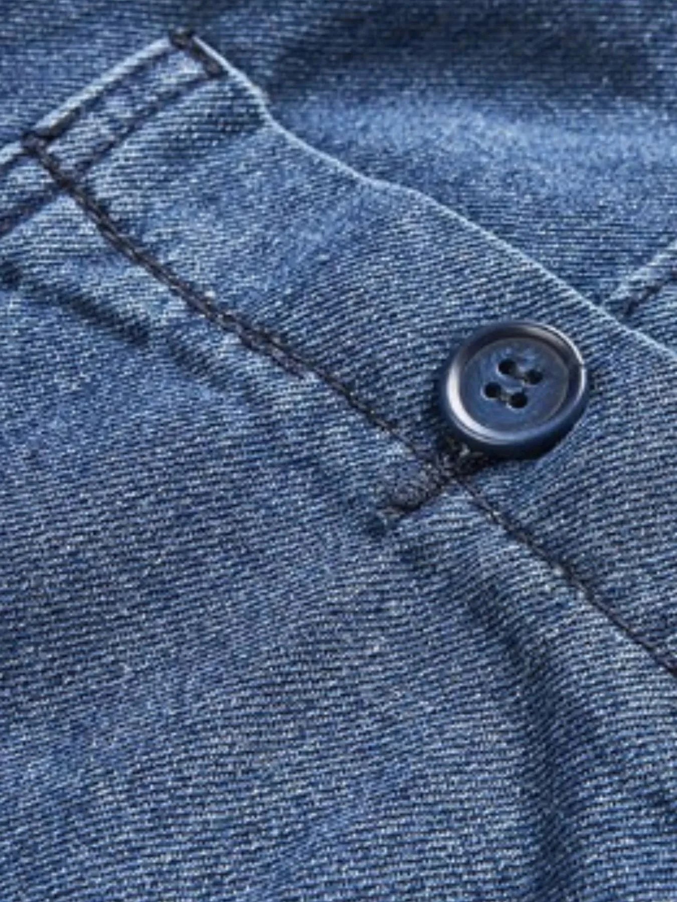 Men's Pocketed Denim Shorts