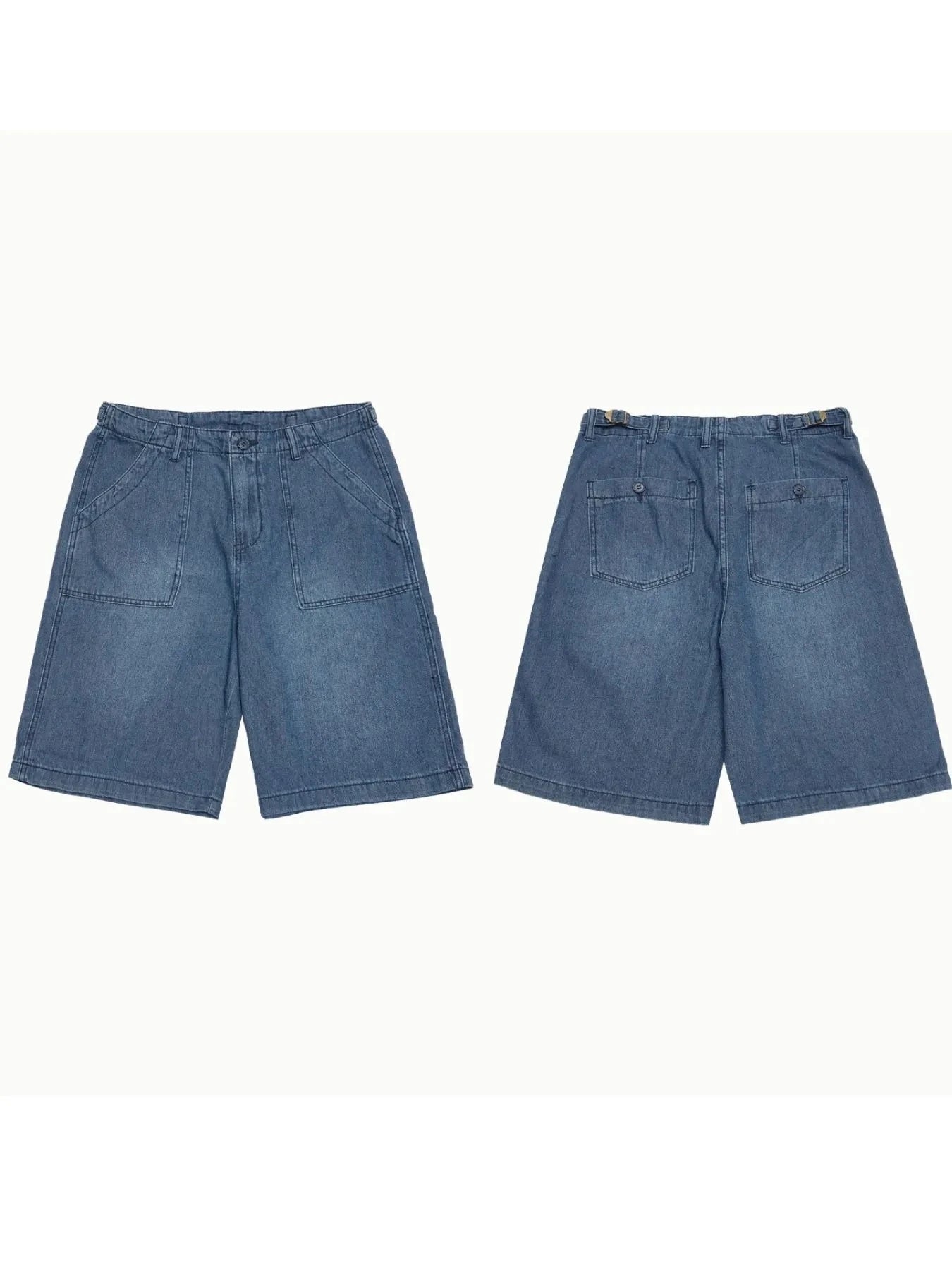 Men's Pocketed Denim Shorts