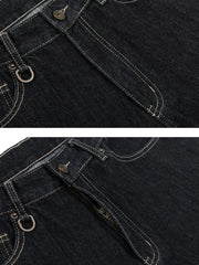 Men's Pocketed Loose Fit Denim Shorts