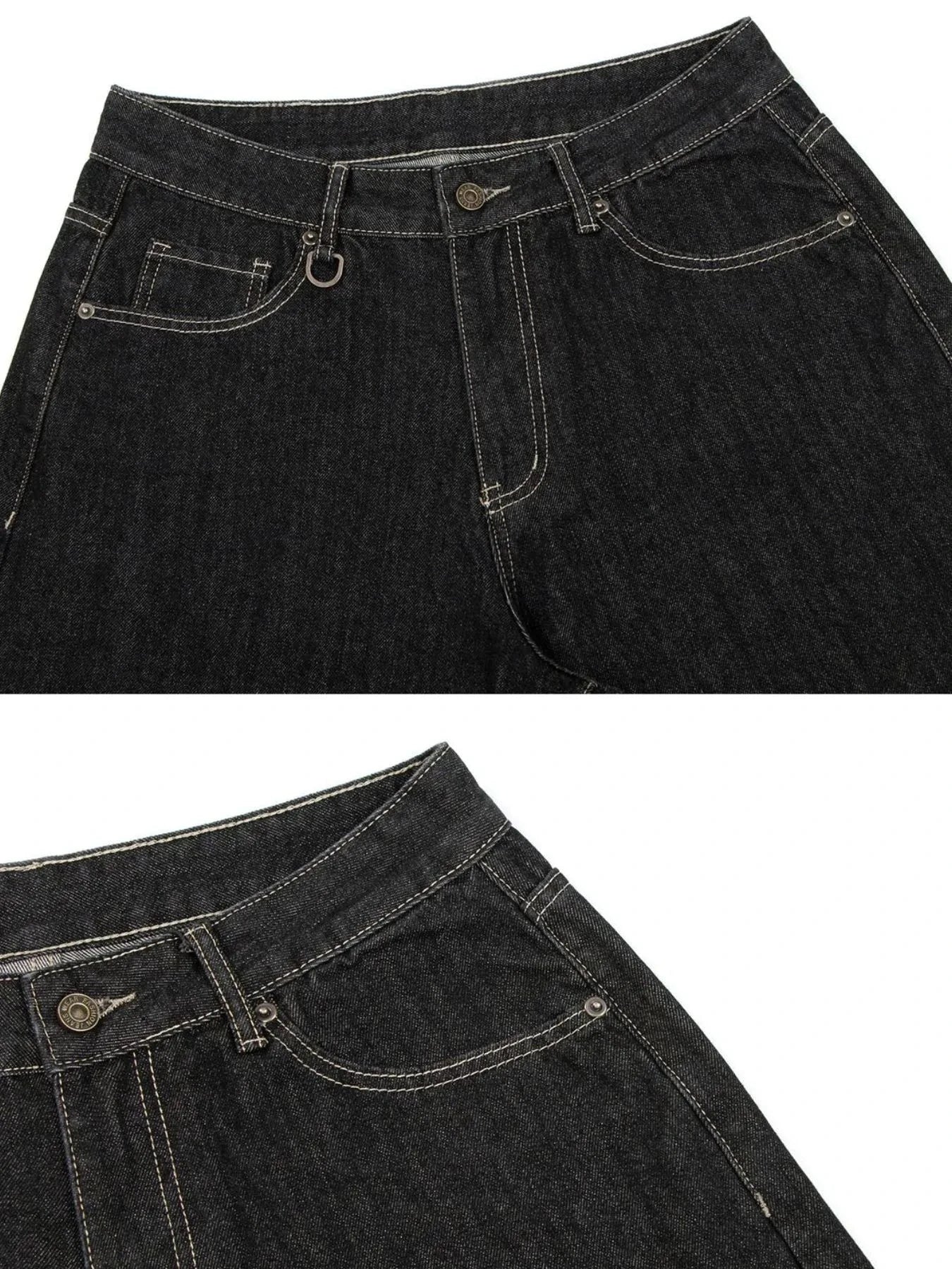 Men's Pocketed Loose Fit Denim Shorts