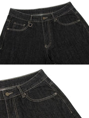 Men's Pocketed Loose Fit Denim Shorts